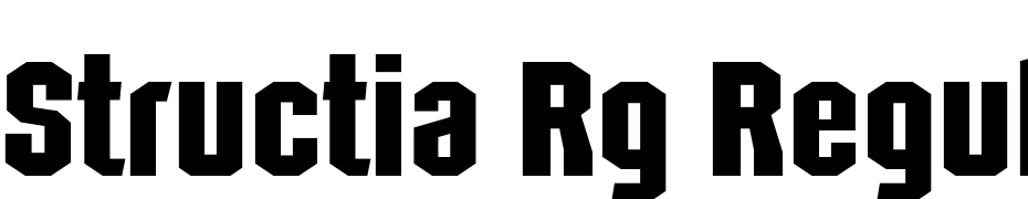 Structia Rg Regular Font Download Free